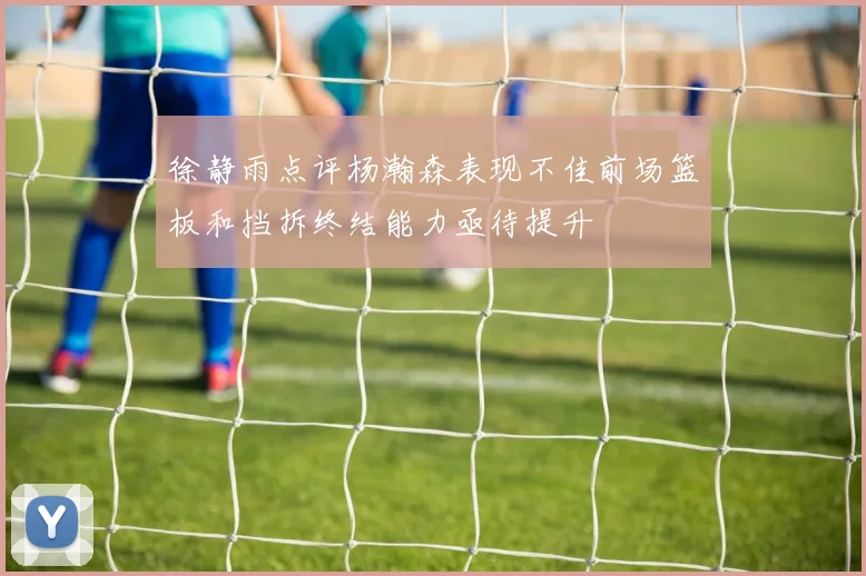 徐静雨点评杨瀚森表现不佳前场篮板和挡拆终结能力亟待提升